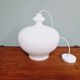 Large white opaline pendant light, H.A. Jakobsson, 1960