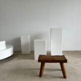 Stool in blond teak