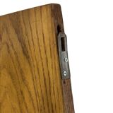 Vintage wooden wall shelve rack bookshelf in wood minimalist