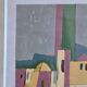 Lithograph Abderrahmane RAHOULE (1944) — "Village" dated 1995