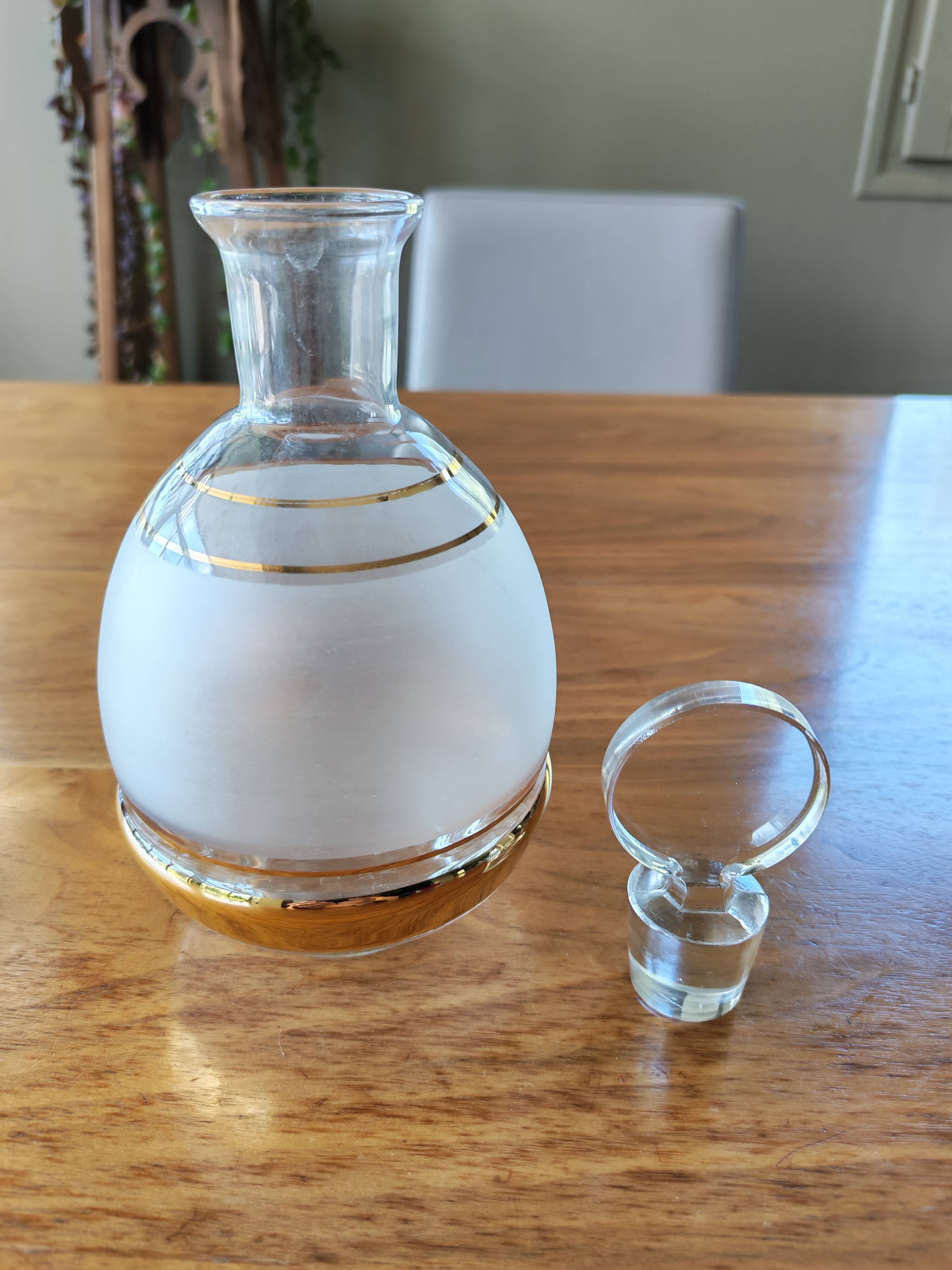 Art Deco glass carafe