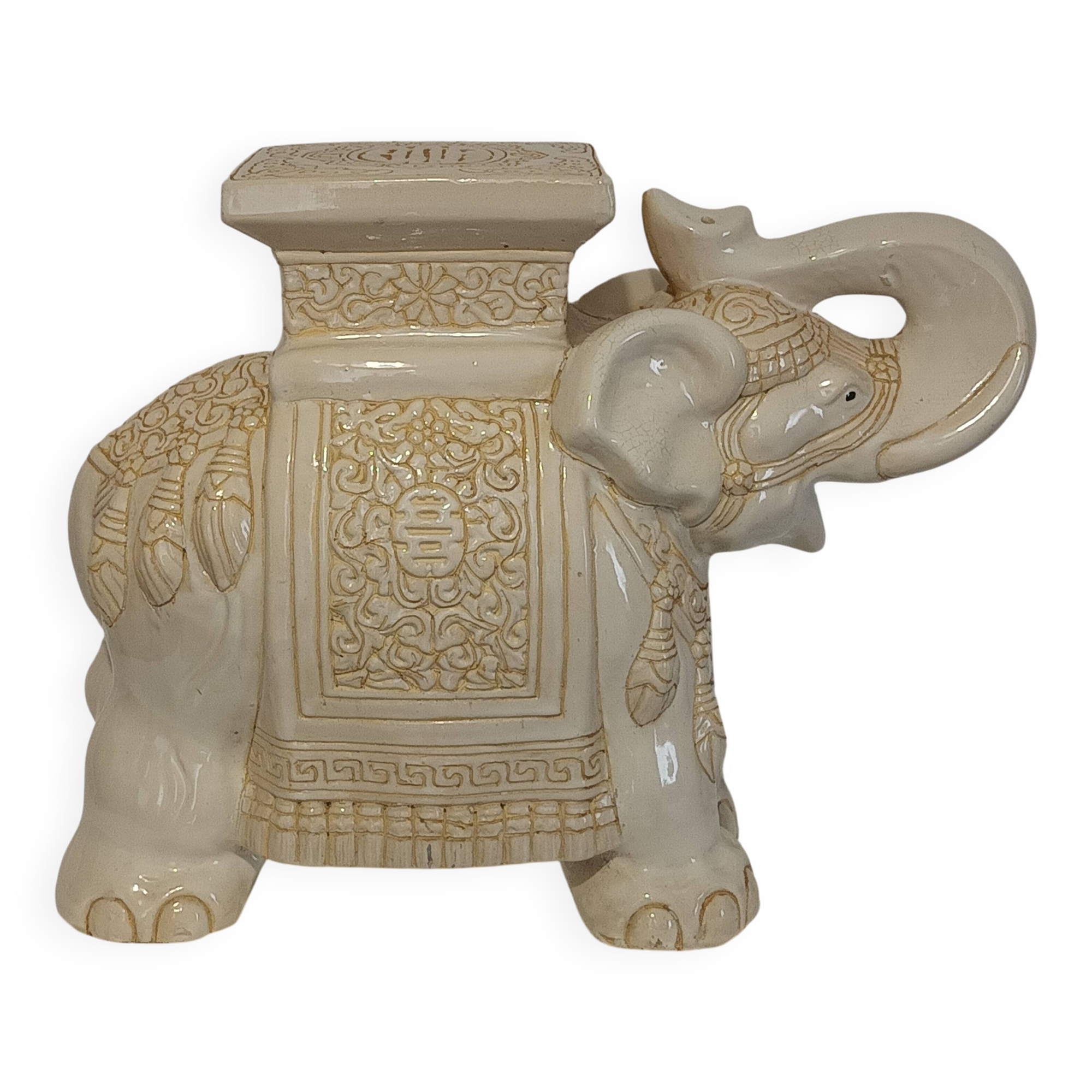 Vintage ceramic elephant plant pot