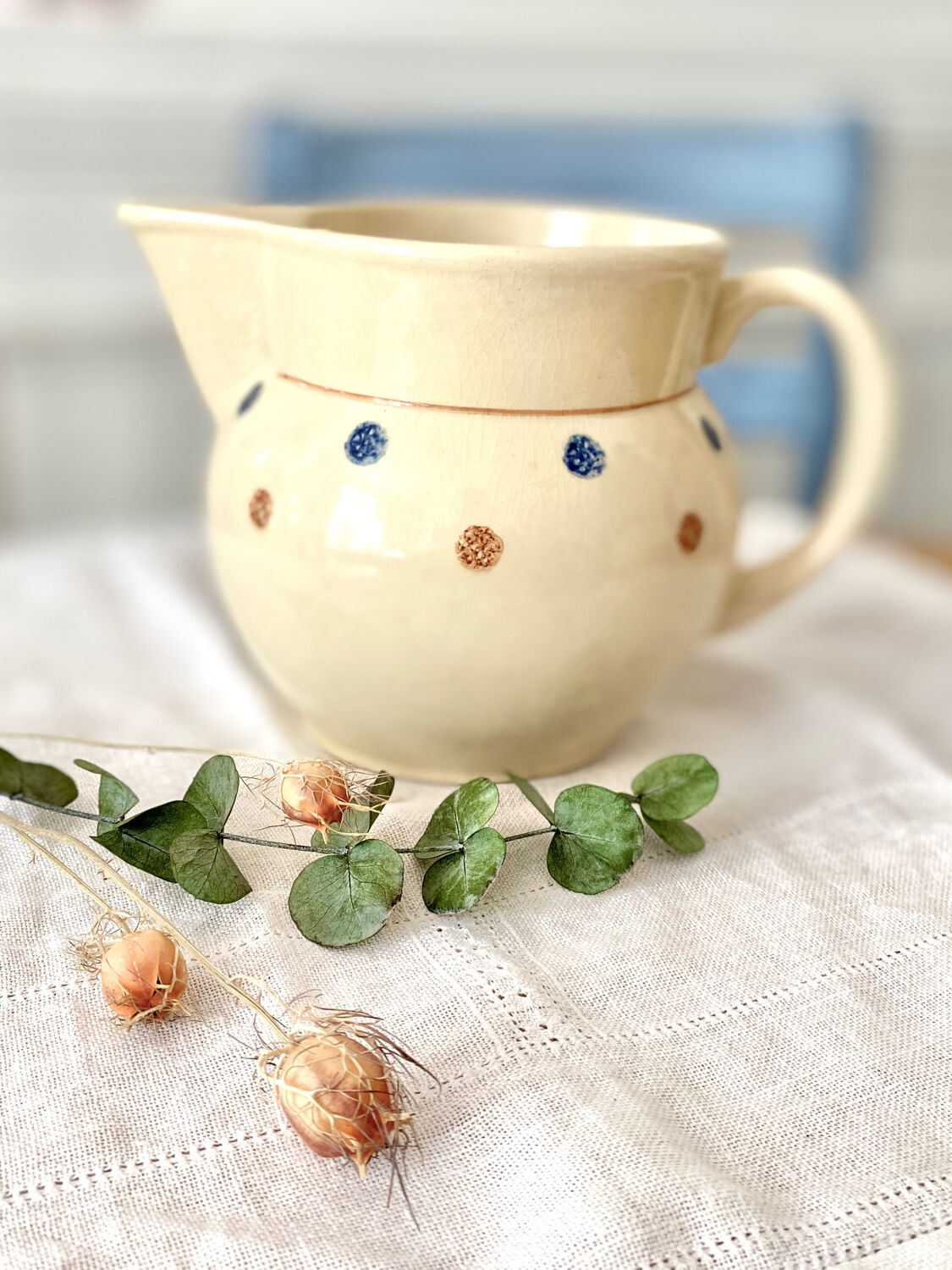 Set of 2 pitchers Sarreguemines