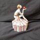 Ballerina jewellery box in porcelain