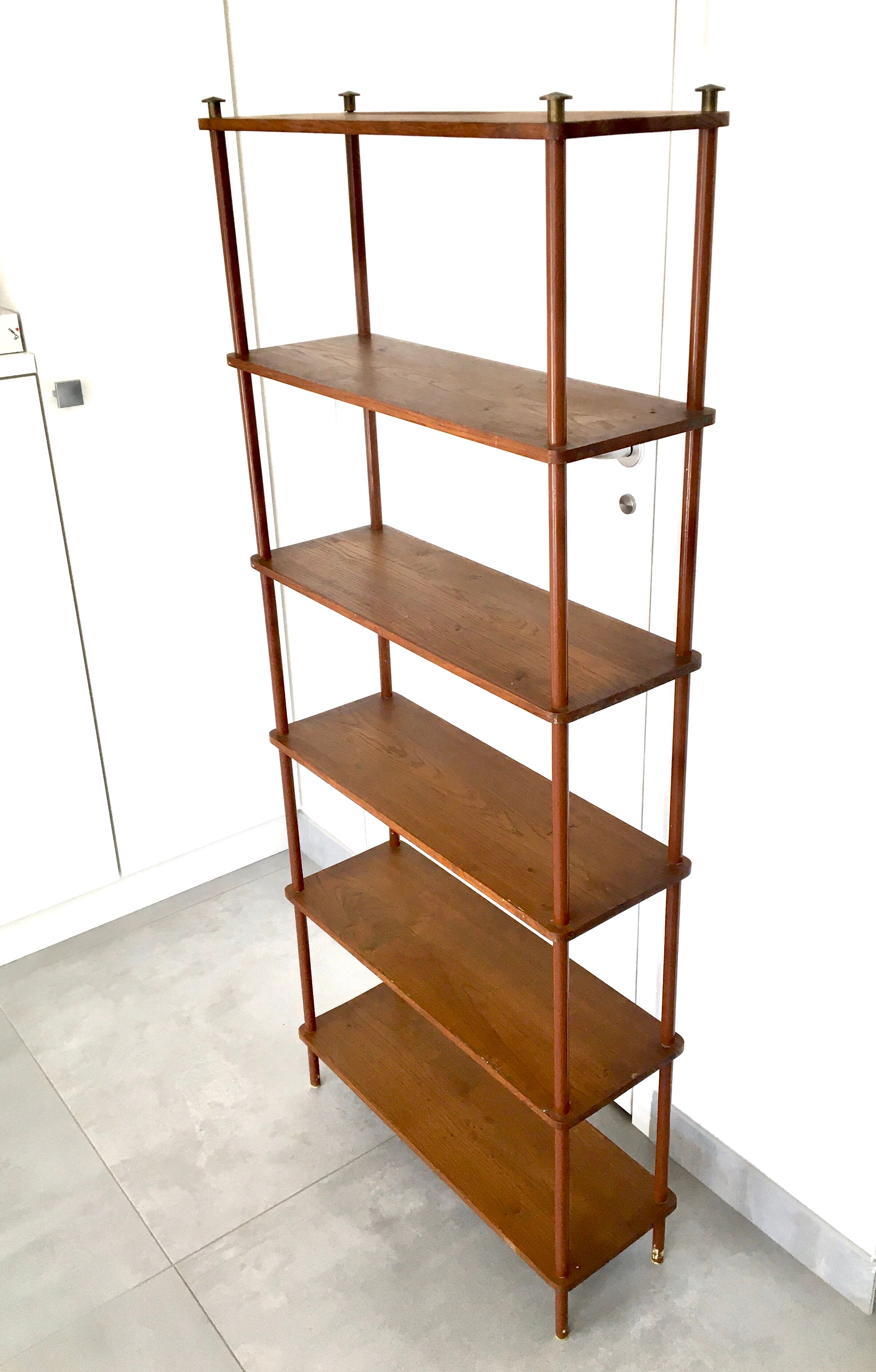 Vintage 60s bookcase shelf