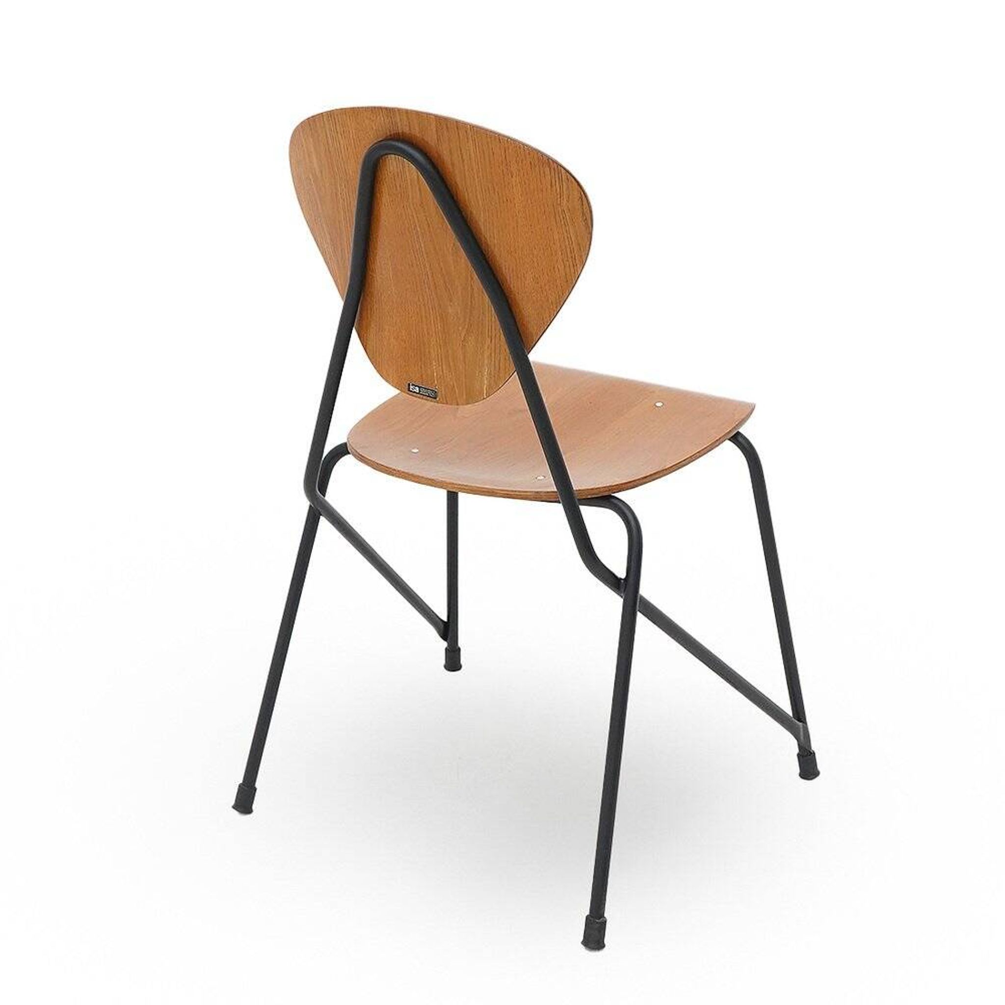 Vintage chairs by Aurelio Villari for Isa Bergamo, 1950s, set of 4.