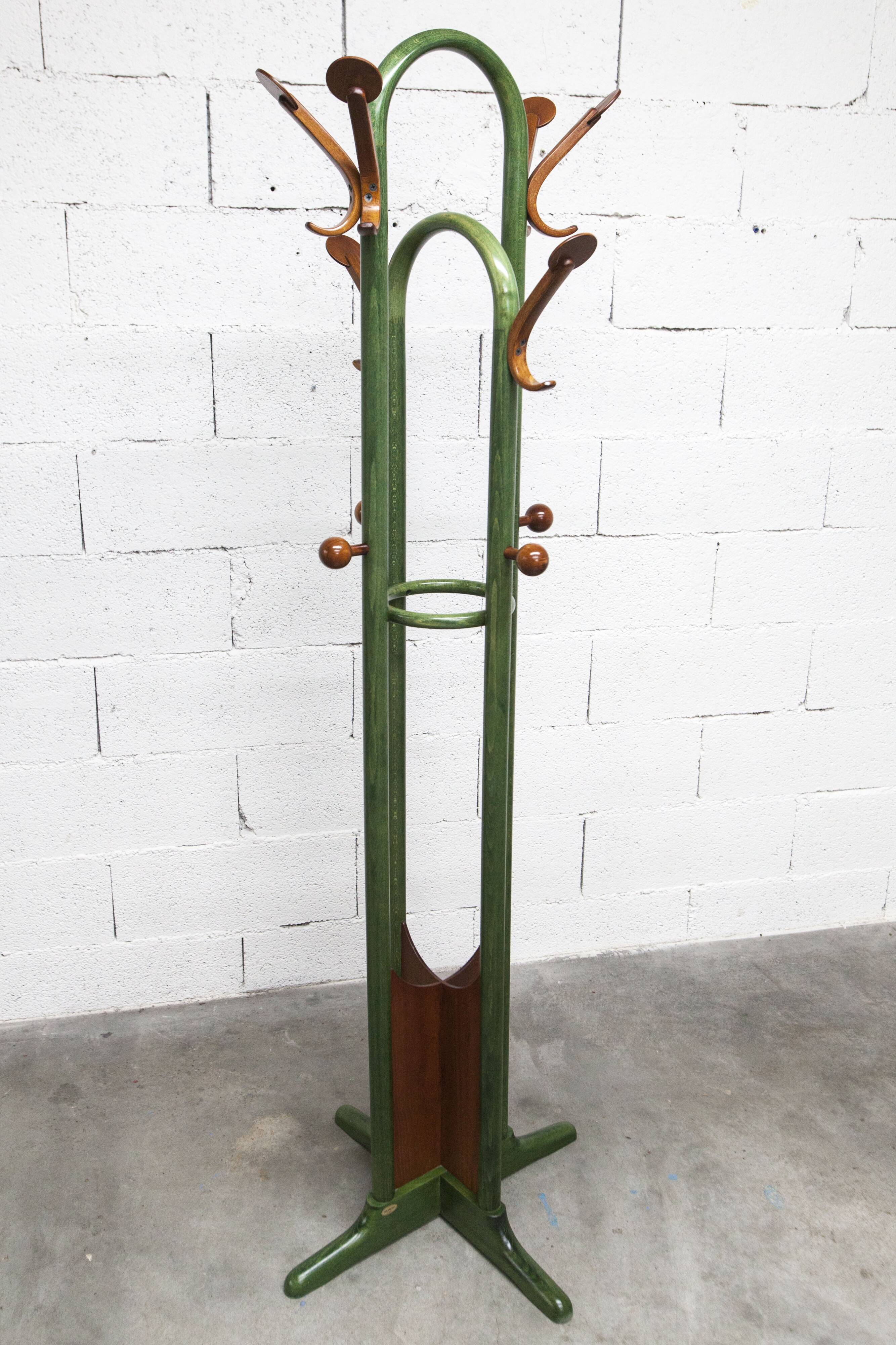 Rare portemanteau perroquet Baumann modèle Dièse 1990