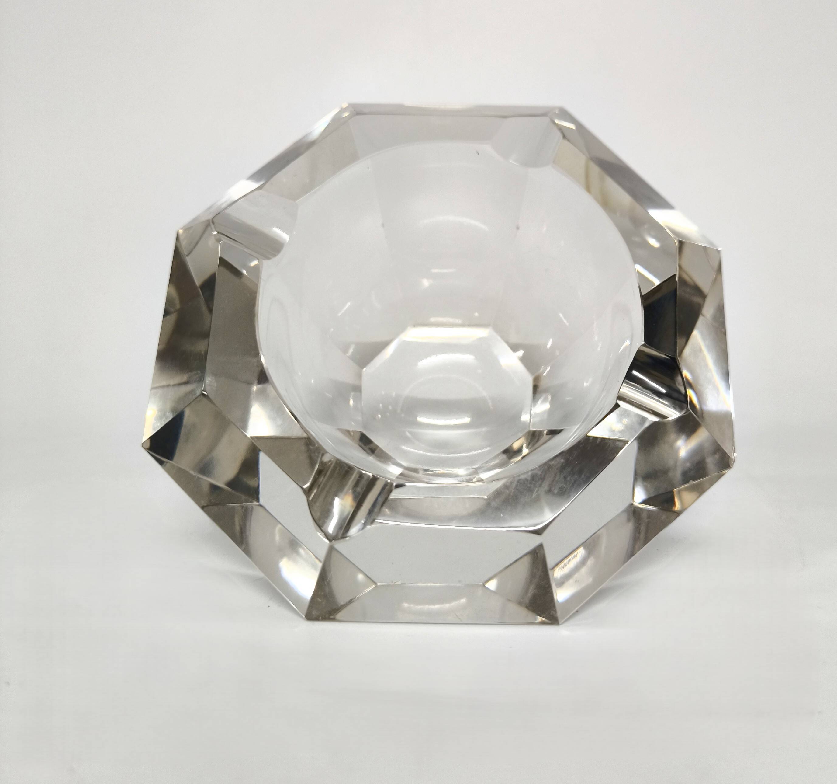 Cenicero Murano crystal Flavio Poli años 60