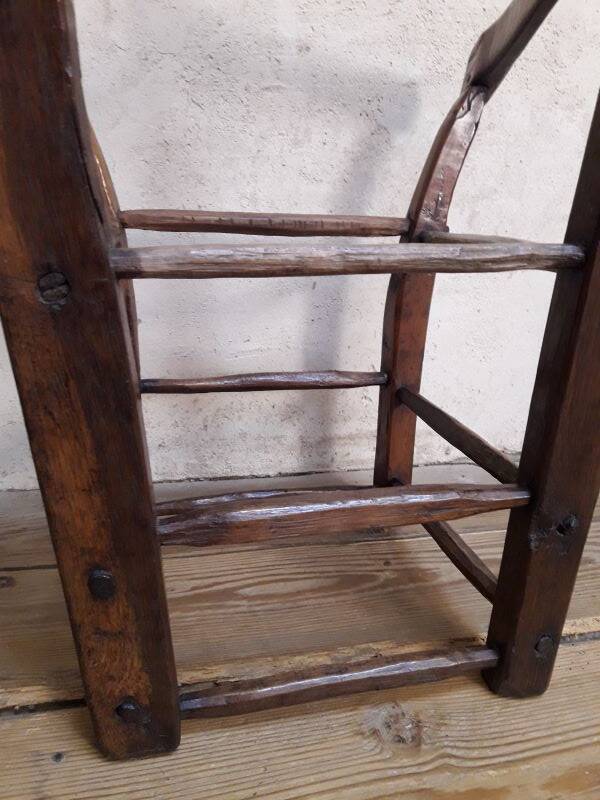 Old country folk art armchair