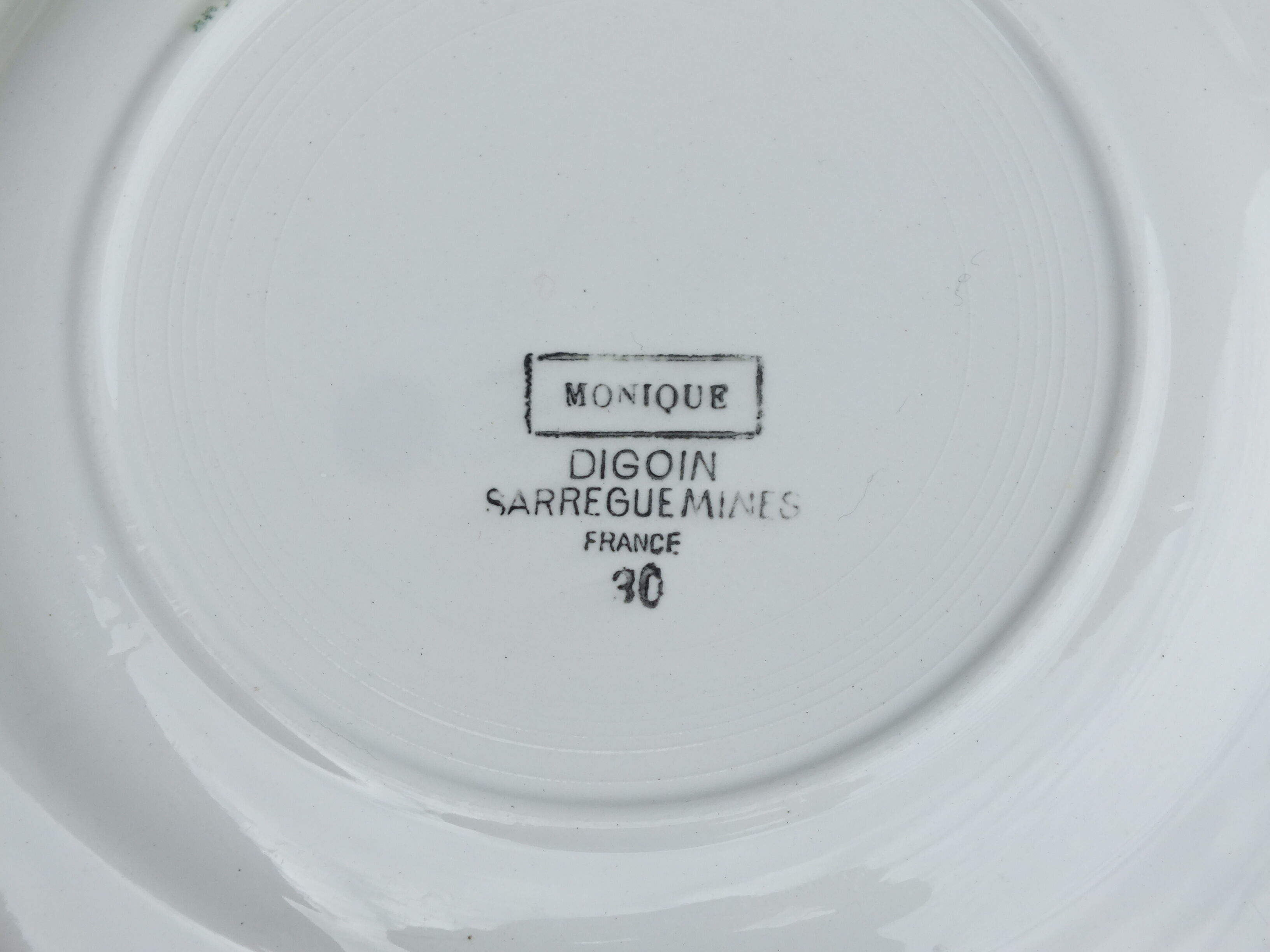 6 Assiettes à dessert Monique par Digoin Sarreguemines