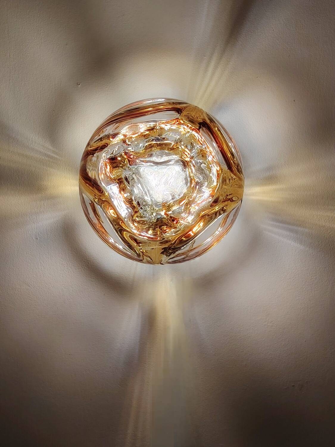 Murano Mazzega wall-mounted globe