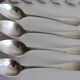 Uniplat monogrammed Christofle 5 Forks 4 large and small spoons