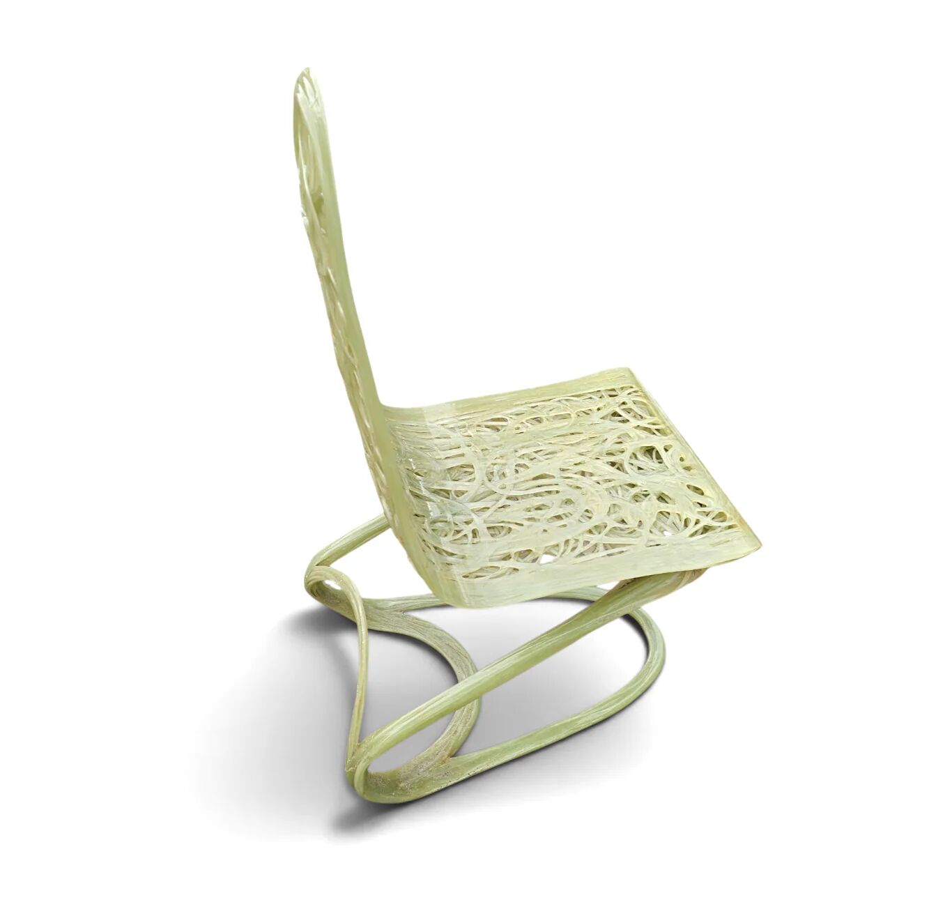 Plastic / polyester handmade chair / 1990s