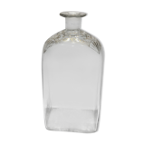 Bouteille en verre décoré de motifs doré