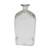 Bouteille en verre décoré de motifs doré