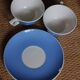 A set of 2 coffee cups + 1 blue saucer from Villeroy Boch