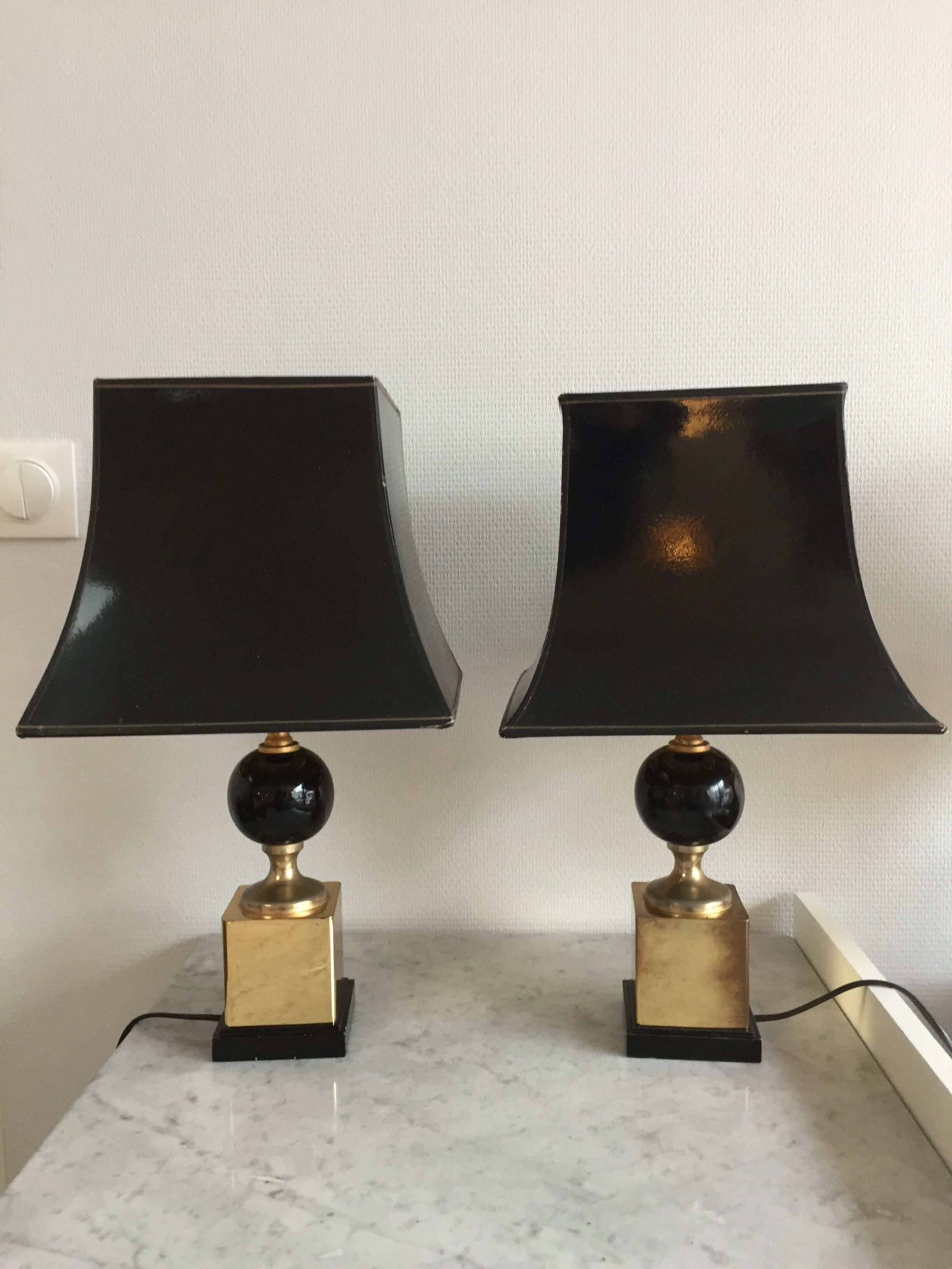 Paire de lampes 1970