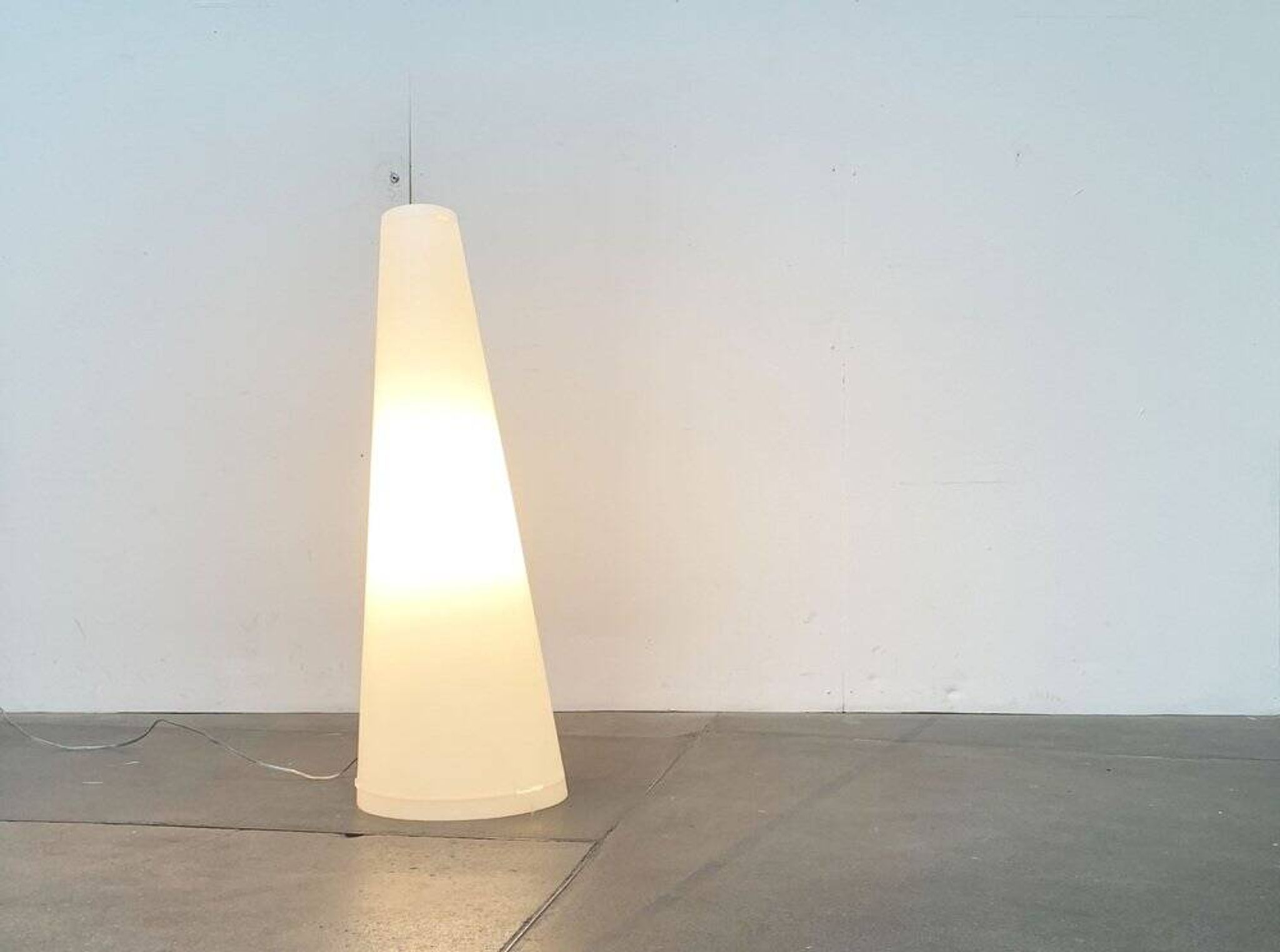 Italian postmodern cone floor lamp by Emporium