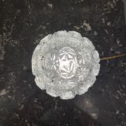 Lampe globe “fleur” en verre