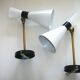 Pair of metal wall lights