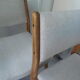 Series of 4 vintage chairs from the 50s in beech
