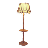 Vintage rattan floor lamp