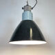 Industrial grey enamel factory lamp, 1960s