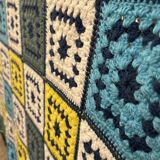 Large format vintage crochet blanket