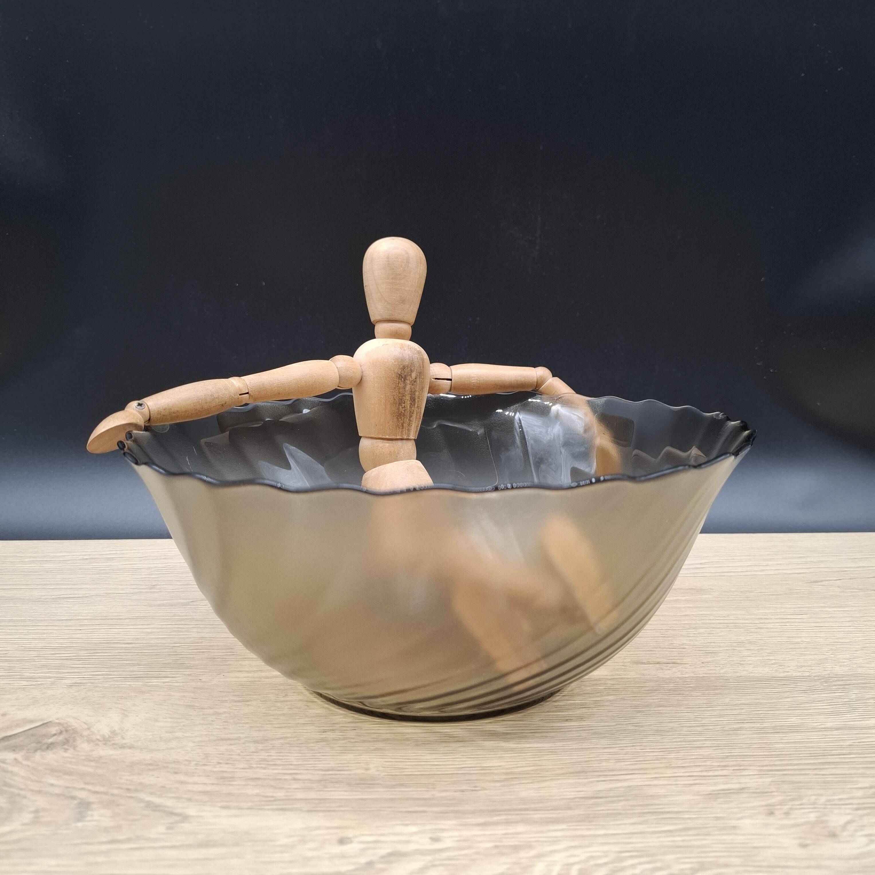 Arcoroc amber salad bowl