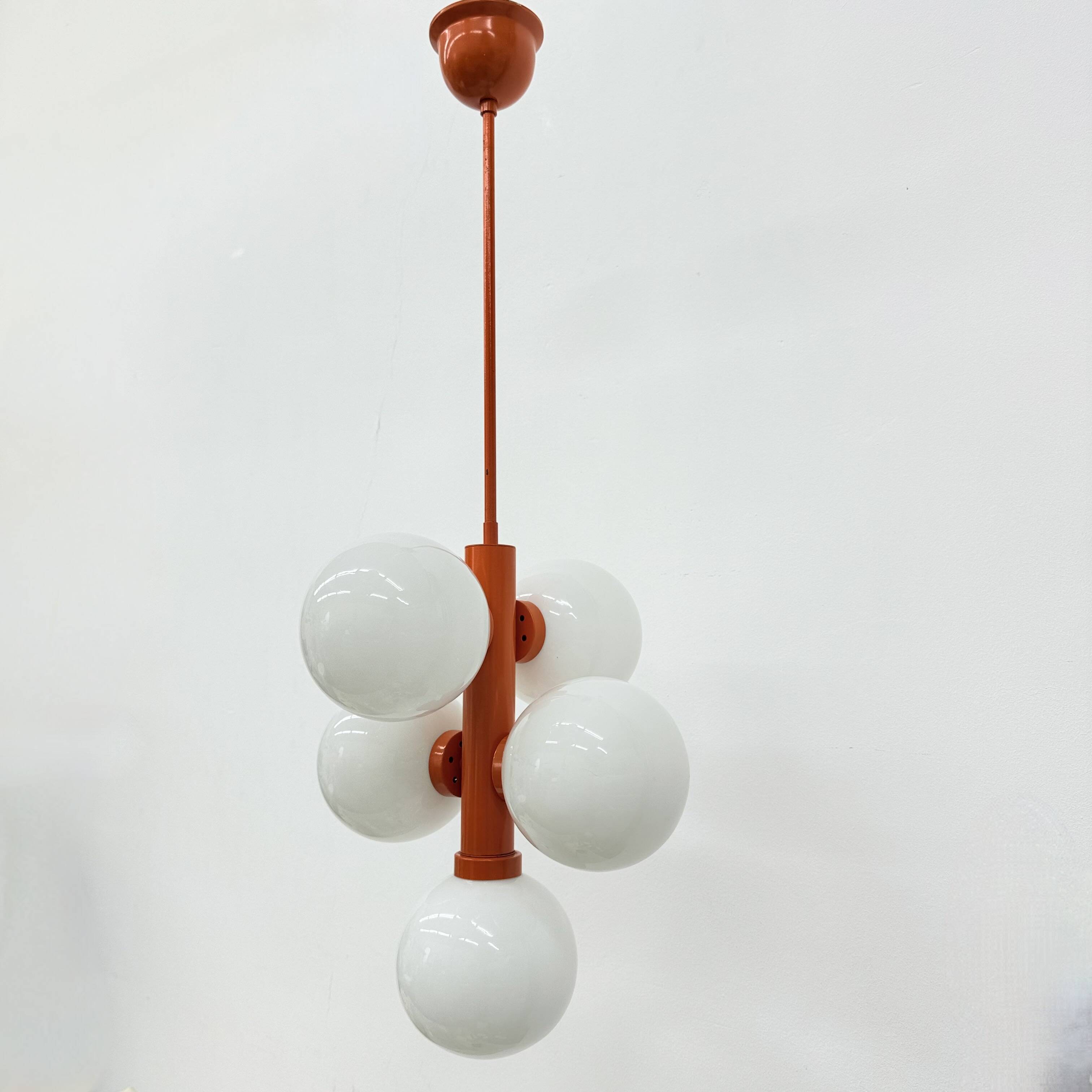 Mid-century atomic sputnik pendant lamp , 1970s