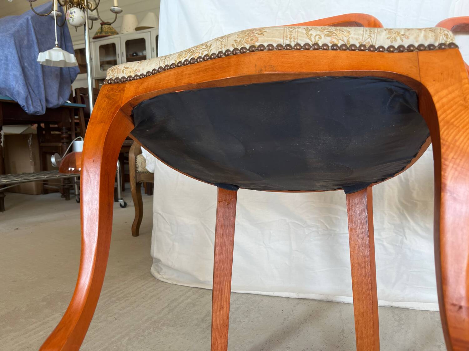 2 upholstered hot air balloon chairs