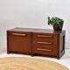 Meuble bas style Scandinave vintage, petit coffre bois