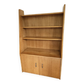 Bibus library chest wooden golden oak vintage 50s 60s 70s