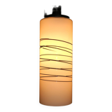 Italian overlay milk glass pendant light, 1960s