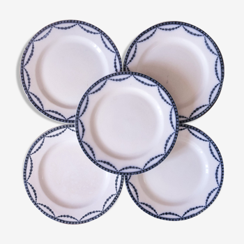 Set de 5 assiettes terre de fer Salins