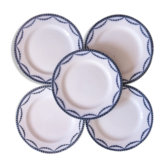 Set de 5 assiettes terre de fer Salins