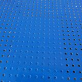 80s design perforated metal serving trolley table