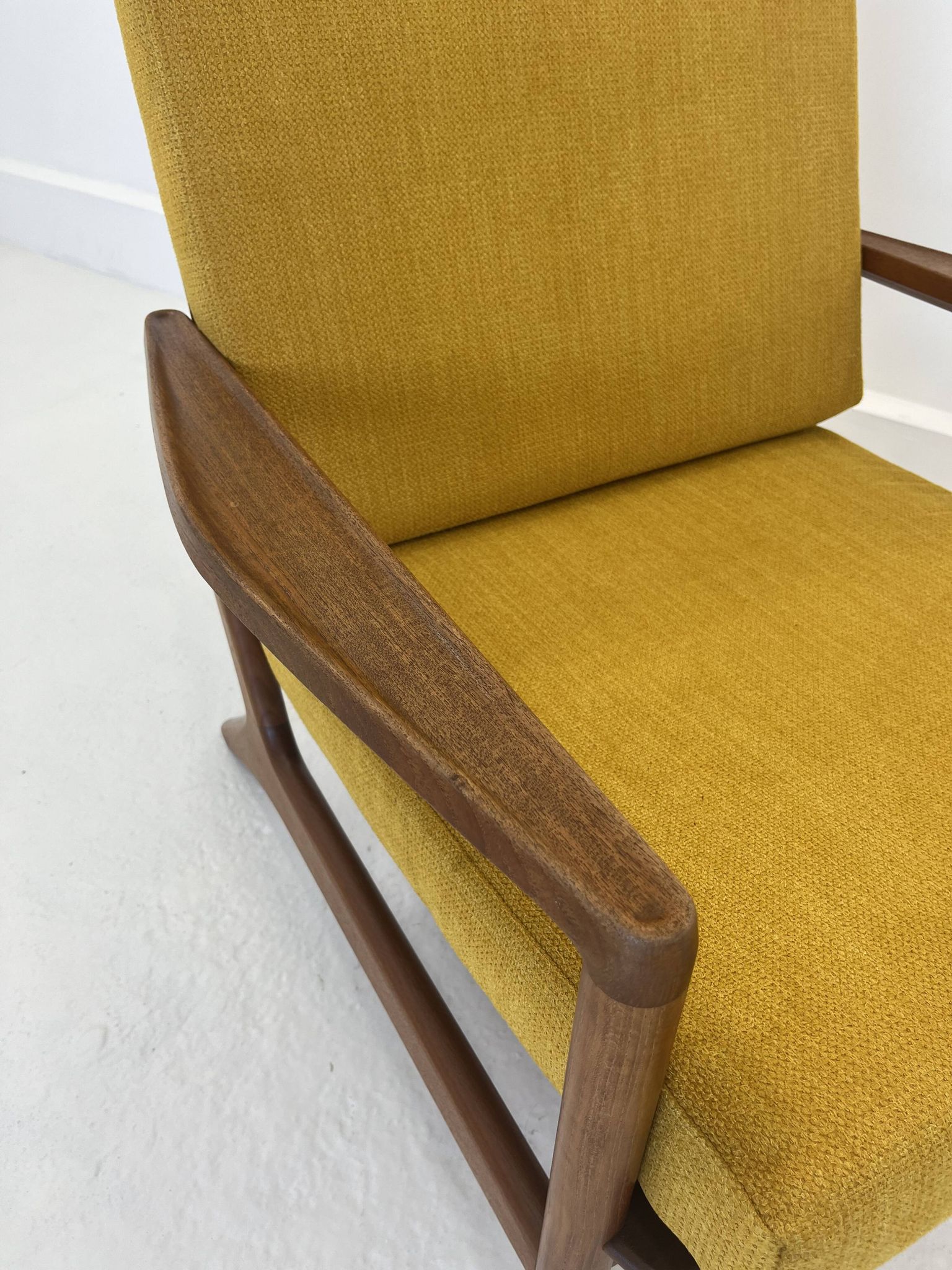 Fauteuil lounge danois vintage en teck, années 1970