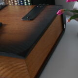 Solid oak box book shape