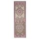 Vintage Turkish Oushak Handmade Wool Cotton Pink Runner Rug 294x283