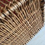 Large vintage wicker basket.