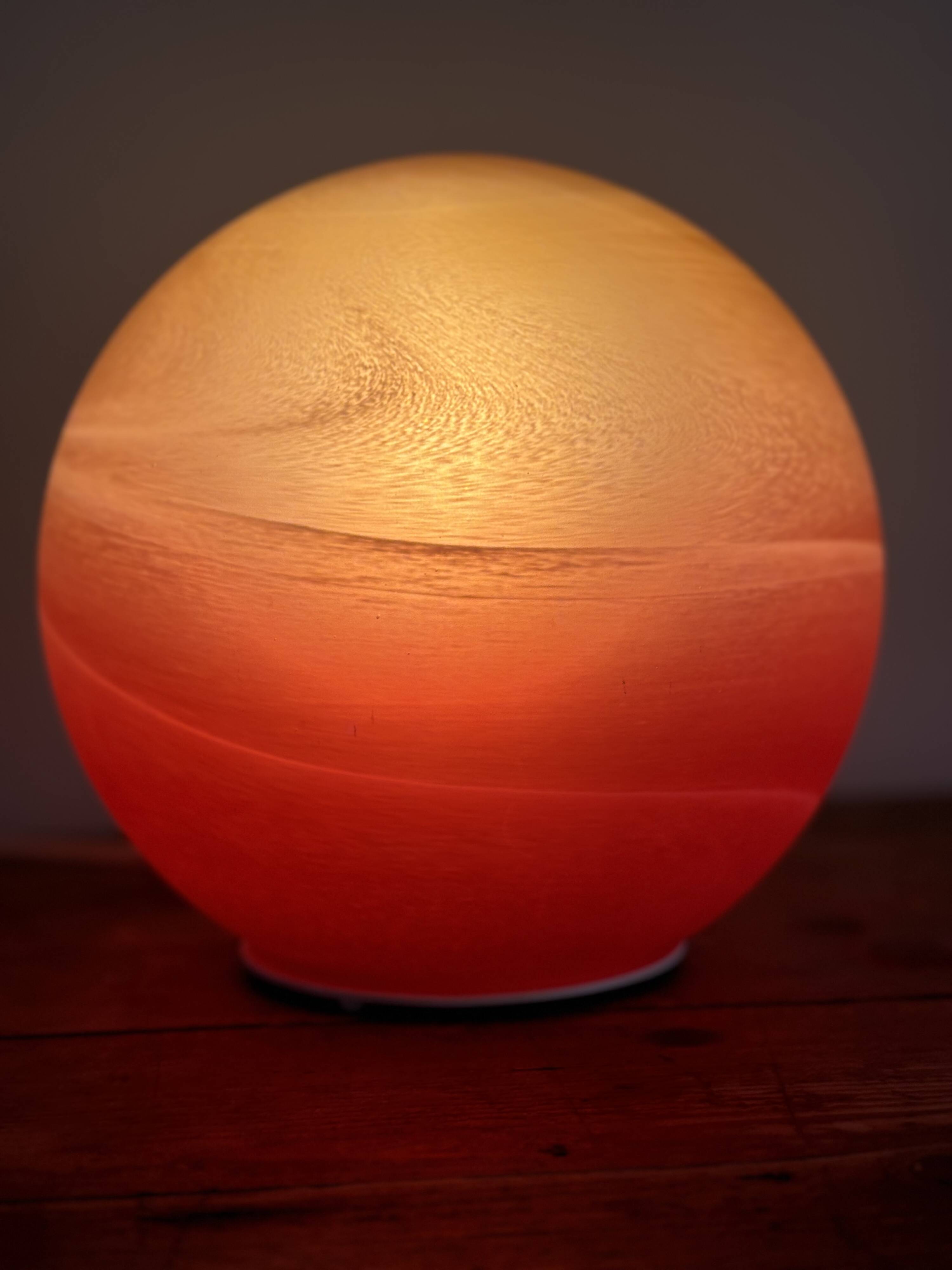 Vintage Saturn table lamp 70s WOFI, space age floor