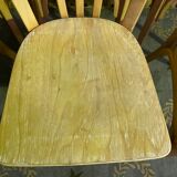 Suite of 6 bistro chairs signed "baumann"