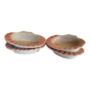 Set of 4 Charles Amand ceramic ramekins