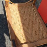 Rattan garden deckchair half XXth