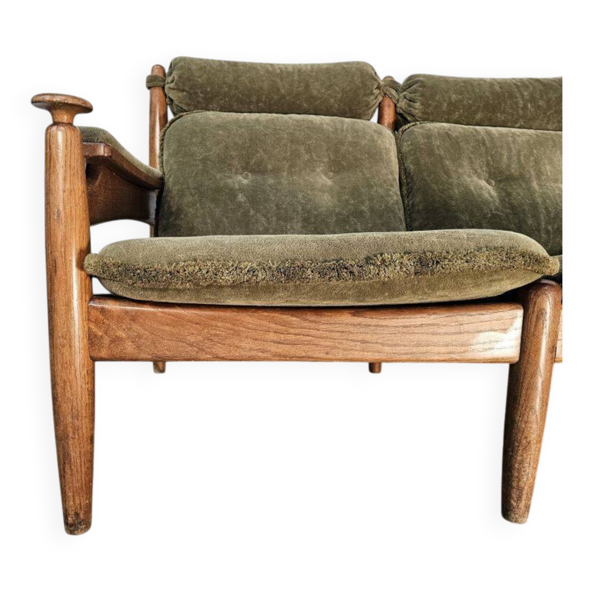 Canapé en chêne trois places par E. Merthen, Ire Møbler, Suède, années 1960