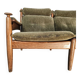 Three-seater oak sofa by E. Merthen, Ire Møbler, Sweden, 1960s
