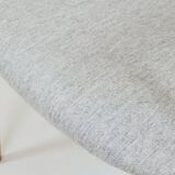 Vintage desk chair officer armchair light grey wool 1960