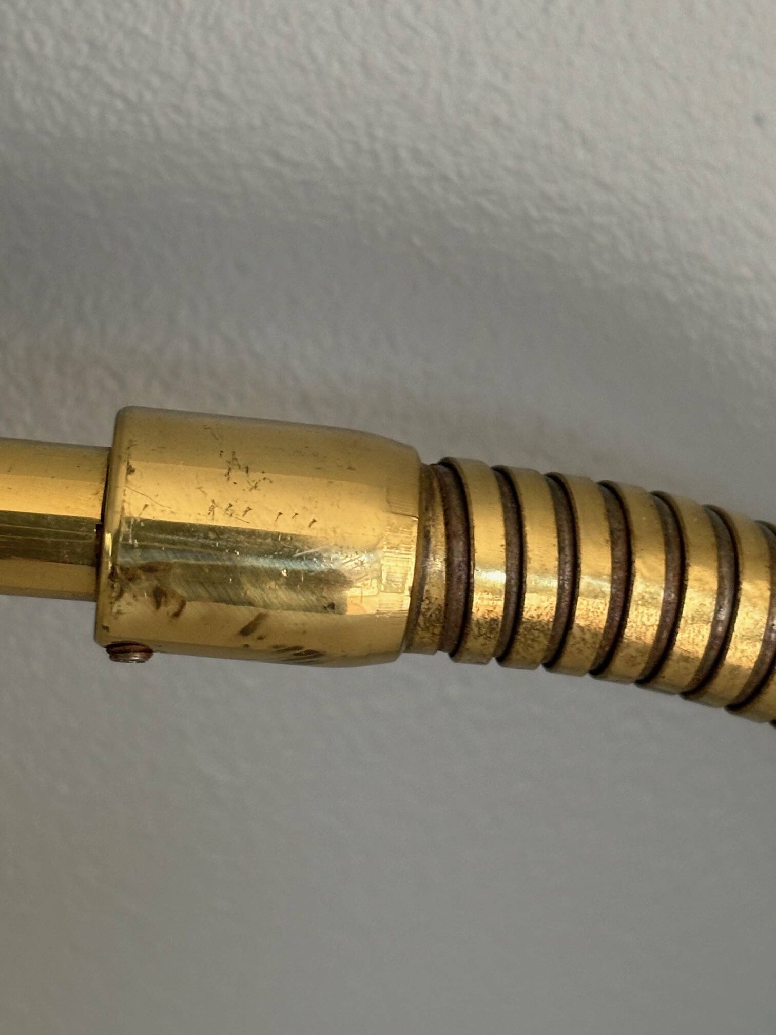 articulated brass wall light - Sweden 1960s