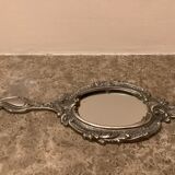 Silver hand mirror made in Belgium